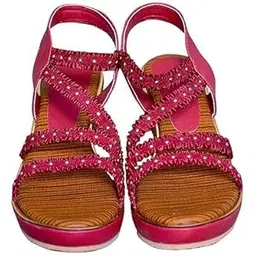 meeo fashions Leather Comfortable and Stylish Wedges| For Casual Wear, Party Wear & Formal Wear Occasions 2 inches heel |For Women & Girls-picture-10