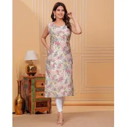 meeranshi Women Floral Print Straight Kurta -picture-12