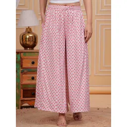 Meeranshi Women Floral Printed Flared Ethnic Palazzos-picture-15
