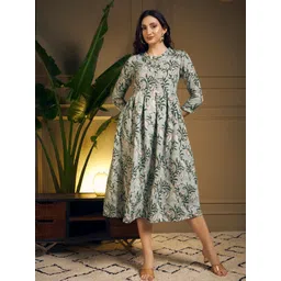 Meeranshi Women Floral Printed Maxi Ethnic Dress-picture-17