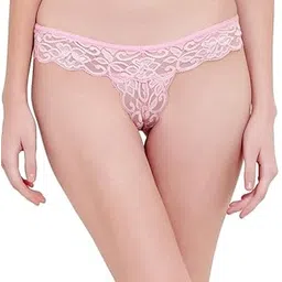 meezx fashion Women's Floral Lace Thong Underwear, Pink-picture-56