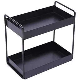 mega choice Containers Kitchen Rack 2-Tier Metal Standing Spice Rack & Multipurpose Organizer Iron-picture-16