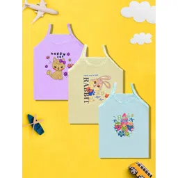 Mega style Infants Pack Of 3 Assorted Cotton Basic Vests MS-1100-P3_10-0-3M-picture-44