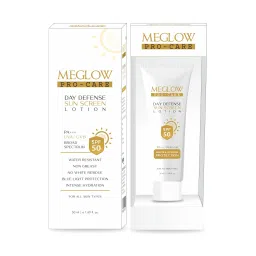Meglow Pro-Care Day Defense Sunscreen Lotion, 50 ml with SPF 50 PA+++-picture-10