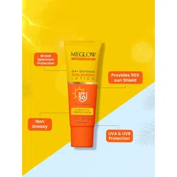 MEGLOW Pro-Care Sunscreen SPF 50 PA+++ Lotion For Face & Body- 50ml image 3