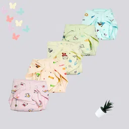 megnam NewBorn Baby Cotton Hosiery Fabric Wide Padded Baby Reusable Nappy Langot-picture-18