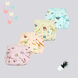 megnam NewBorn Baby Cotton Hosiery Fabric Wide Padded Baby Reusable Nappy Langot-picture-12