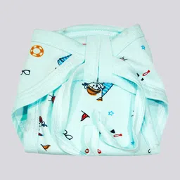 megnam NewBorn Baby Cotton Hosiery Fabric Wide Padded Baby Reusable Nappy Langot image 2