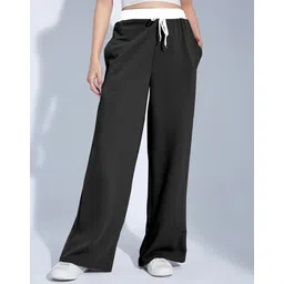 mehrang Women Solid Black Track Pants-picture-33