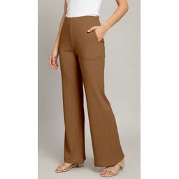 mehrang Women Solid Brown Track Pants-picture-48