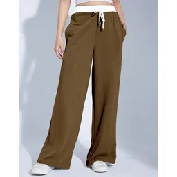 mehrang Women Solid Brown Track Pants-picture-13