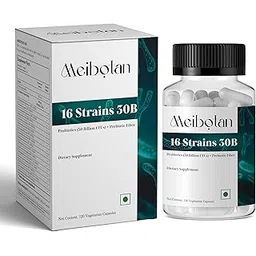 Meibotan Probiotics Supplement 16 Strains with 30 Billion CFU for Men & Women with Prebiotics - Gut Support, Digestion, Immunity Support, Detox & Cleanse - 120 Vegetarian Capsules, Age 45+-picture-19