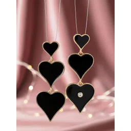 Mekkna Heart Shaped Drop Earrings-picture-13