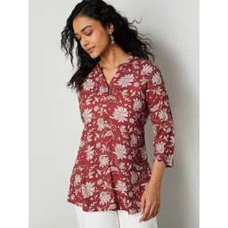 Melange by Lifestyle Floral Printed Kurti-picture-34