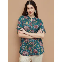 Melange by Lifestyle Floral Printed Pure Cotton Kurti-picture-17