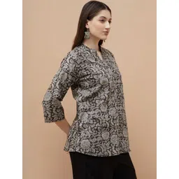 Melange by Lifestyle Floral Printed Pure Cotton Kurti image 2