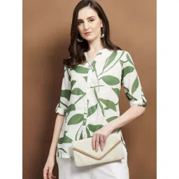 Melange By Lifestyle Green Regular Fit Printed Kurti-picture-15