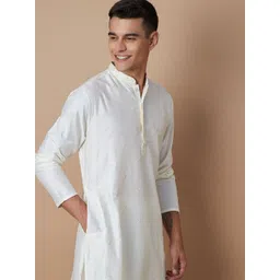 Melange by Lifestyle Men Embroidered Thread Work Kurta-picture-32