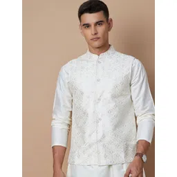 Melange by Lifestyle Men Geometric Tailored Jacket with Embroidered-picture-25