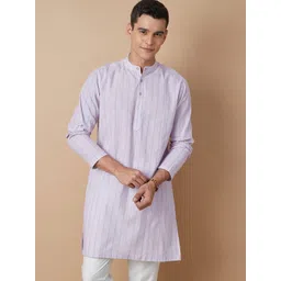 Melange by Lifestyle Men Striped Thread Work Kurta-picture-28
