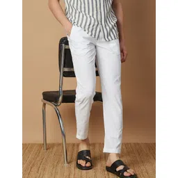 Melange by Lifestyle Men White Solid Pyjama Men Pyjama-picture-10