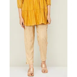 Melange by Lifestyle Women Beige Trousers-picture-33