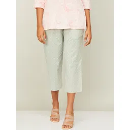 Melange by Lifestyle Women Printed Mid-Rise Cotton Culottes-picture-26