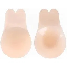 melleys Adhesive Reusable Nipple Pads, Silicone Nipple Cover Bra Pads, Multipurpose Sports Breast Lift Bra Boob Tape, Tape for Women Push Up & Lifting Body (Free-Size) Beige-picture-26