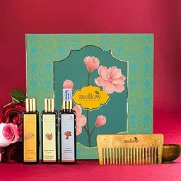 Mellow Ayurveda Hair Ritual Valentine Giftset for Boyfriend/Girlfriend/Husband/Wife | Premium & Luxurious Gift Box | Giftset for All Special Occasions | For All Skin Types | 100% Natural & Timeless Ayurvedic Skin, Body & Haircare Giftset | Ministry of Ayush Certified-picture-33