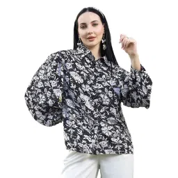 Melon by PlusS Black & White Printed Casual Shirt-picture-33