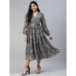 Melon by PlusS Black Printed Maxi Dress-picture-20