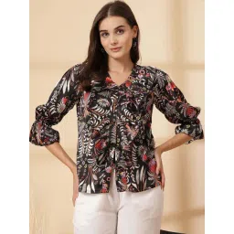 Melon By plusS Black Printed Top-picture-10