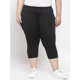 Melon by PlusS Black Regular Fit Capris-picture-39