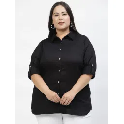 Melon by PlusS Black Regular Fit Casual Shirt-picture-31