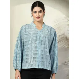 Melon By plusS Blue Plain Top-image-5