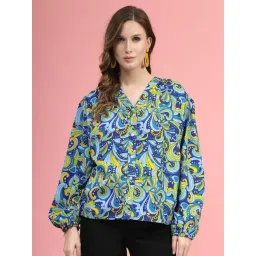 Melon by PlusS Blue Printed Shirt-image-17