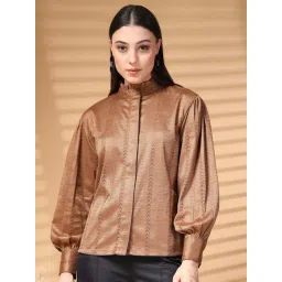 Melon By plusS Brown Plain Shirt-picture-21