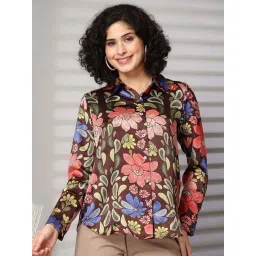 Melon By plusS Brown Printed Shirt-picture-25