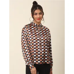 Melon by PlusS Brown Printed Top-picture-13