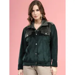 Melon by PlusS Green Color-Block Jacket-picture-36