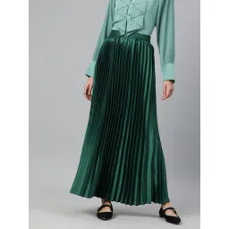 Melon by PlusS Green Maxi Skirt-picture-39