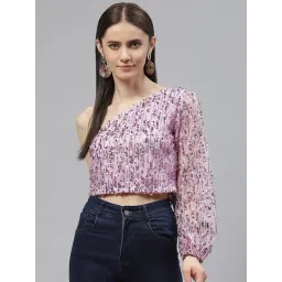 Melon by PlusS Mauve Embellished Crop Top-picture-12