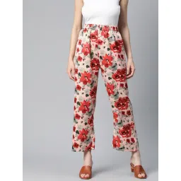 Melon by PlusS Multicolor Floral Print Mid Rise Palazzos-picture-39