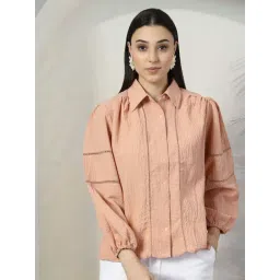 Melon By plusS Peach Plain Shirt-picture-38