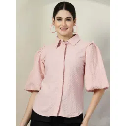 Melon By plusS Pink Plain Shirt-picture-24