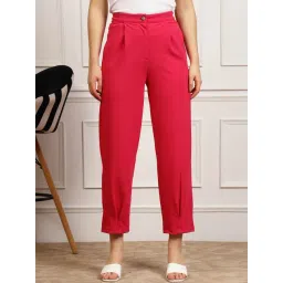 Melon by PlusS Pink Regular Fit Mid Rise Trousers-picture-30