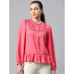 Melon by PlusS Pink Regular Fit Top-picture-10