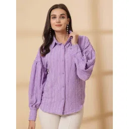 Melon By plusS Purple Plain Shirt-picture-39