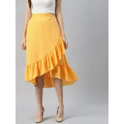 Melon by PlusS Yellow Midi Skirt-picture-28