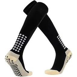 meludi Athletic Non Slip Socks Training Soccer Socks Football Socks For Sport/Football/Basketball/Hockey/Running/Cycling For Men/Women (1 Pair,Multicolor)-picture-45